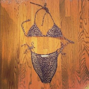 Animal print bikini